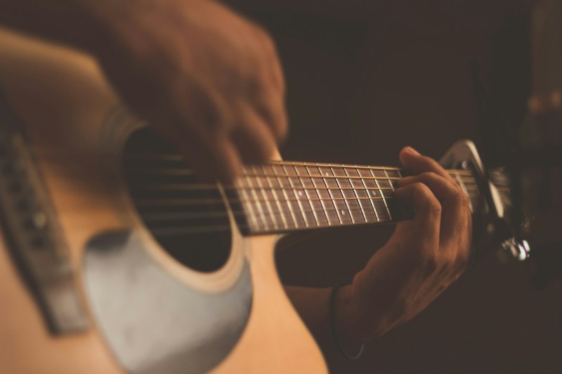 Guitarist playing